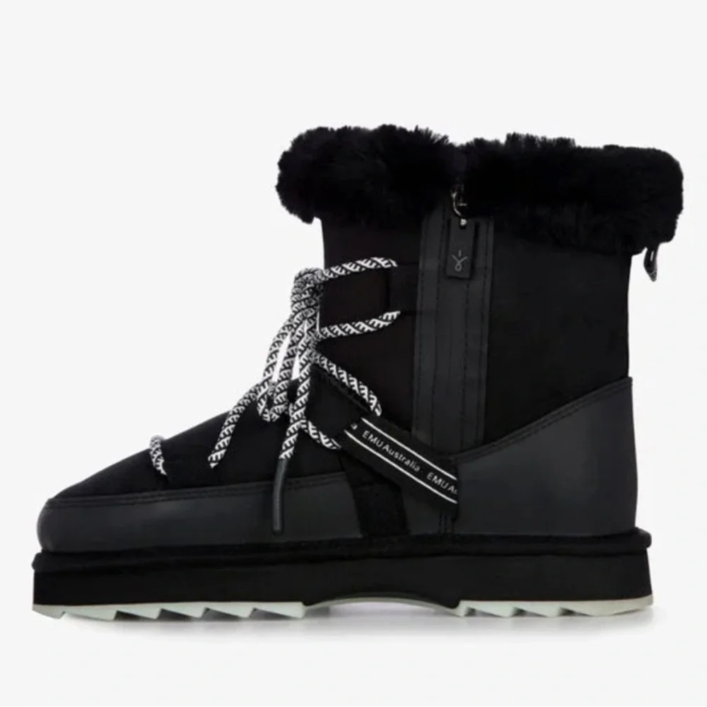 Emu Blurred Sheepskin Lined Snow Boots - Picture 2 of 6